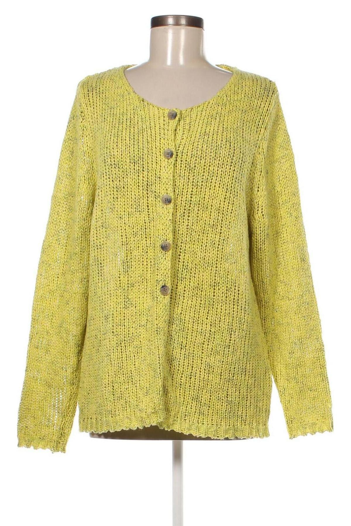 Damen Strickjacke Sandwich_, Größe M, Farbe Grün, Preis 20,28 €