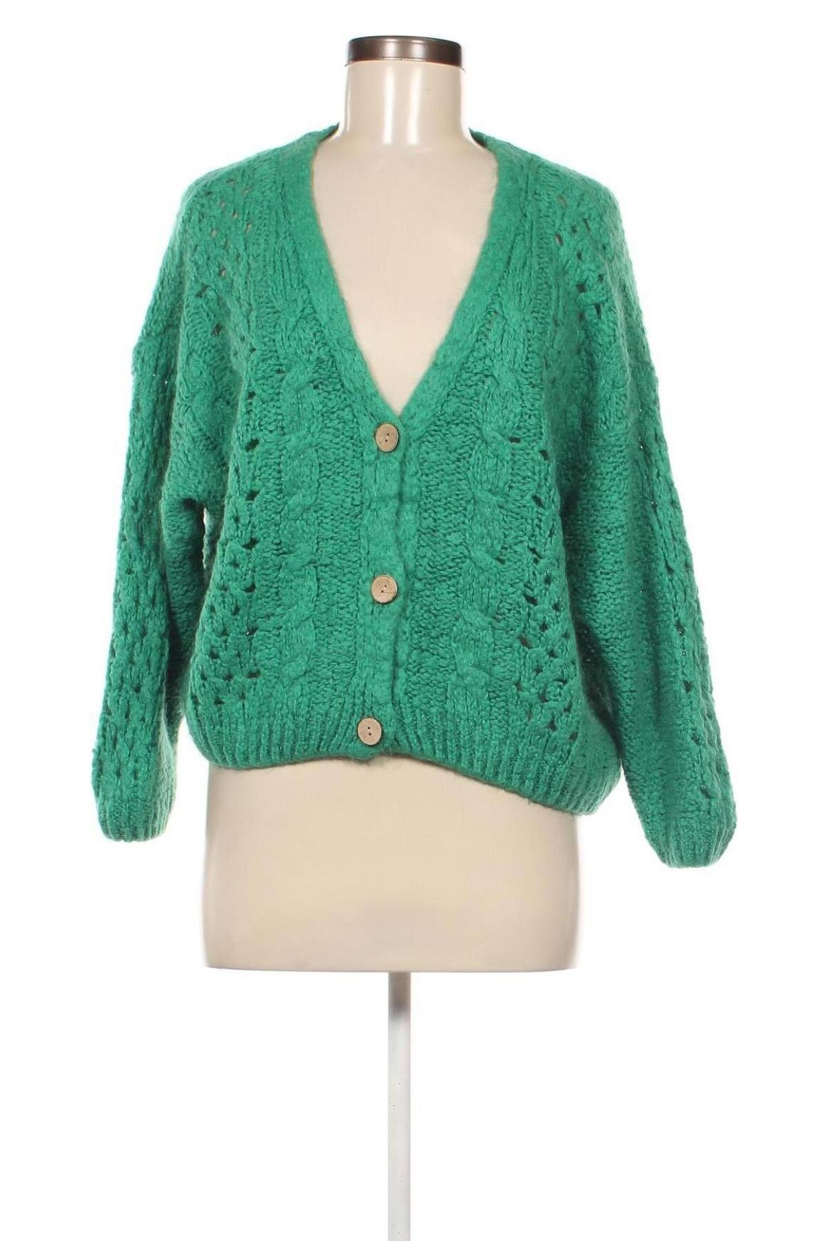 Damen Strickjacke Terra di Siena, Größe M, Farbe Grün, Preis € 11,49