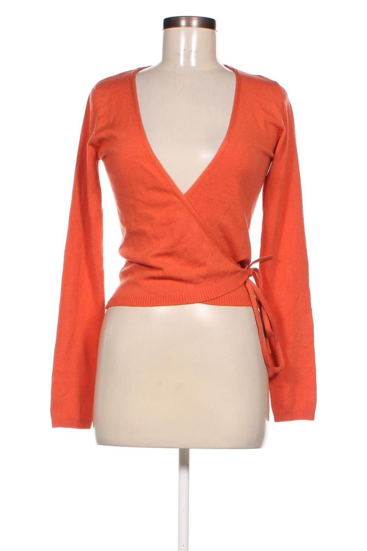 Damen Strickjacke United Colors Of Benetton, Größe M, Farbe Orange, Preis € 13,60