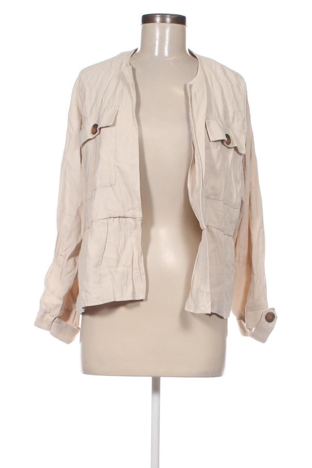 Damen Strickjacke Zara, Größe L, Farbe Beige, Preis 14,00 €