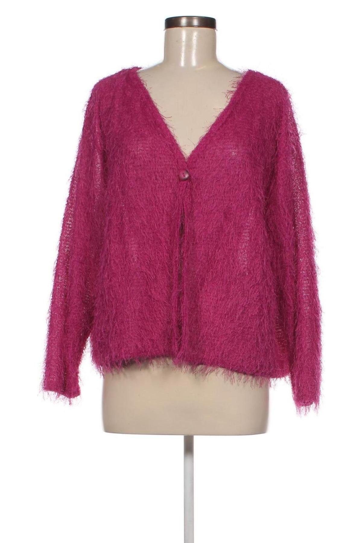 Damen Strickjacke Zizzi, Größe M, Farbe Lila, Preis 8,99 €