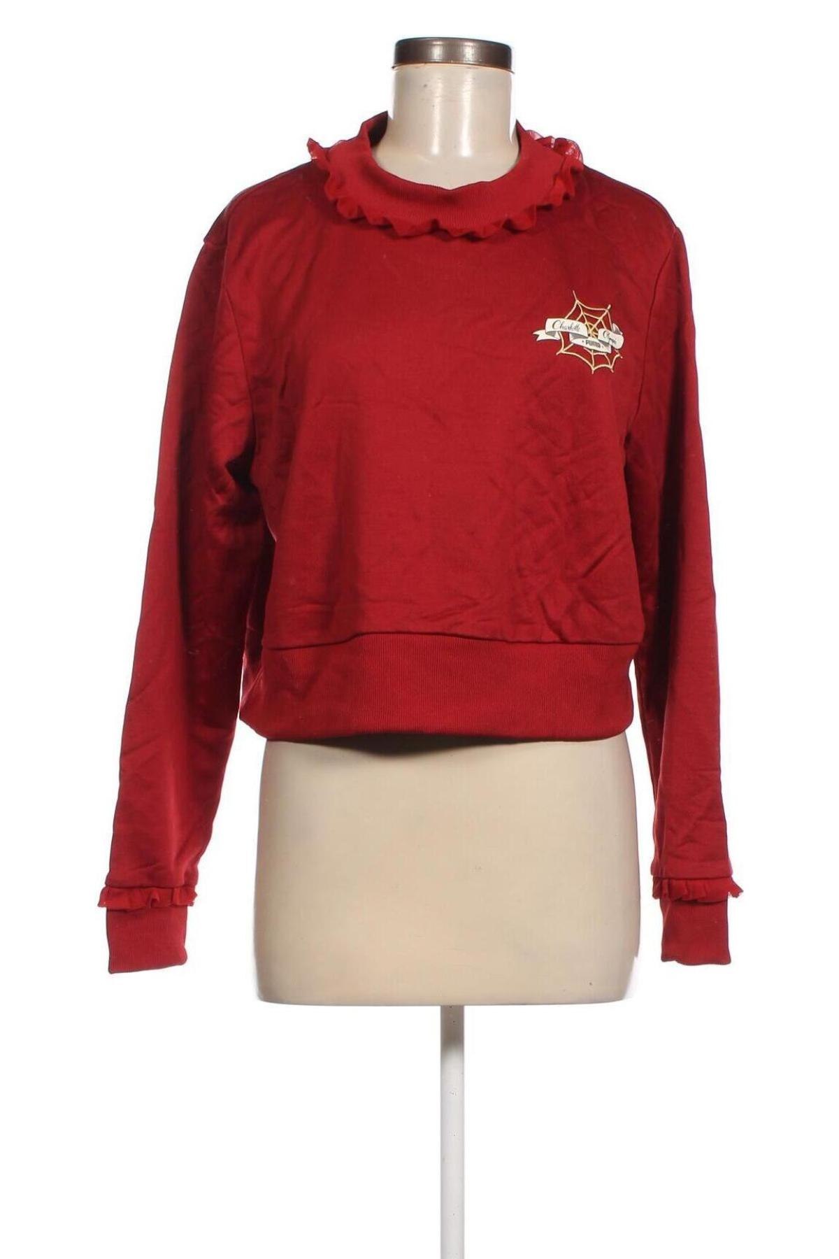Damen Fleece Shirt PUMA x CHARLOTTE OLYMPIA, Größe L, Farbe Rot, Preis € 7,40