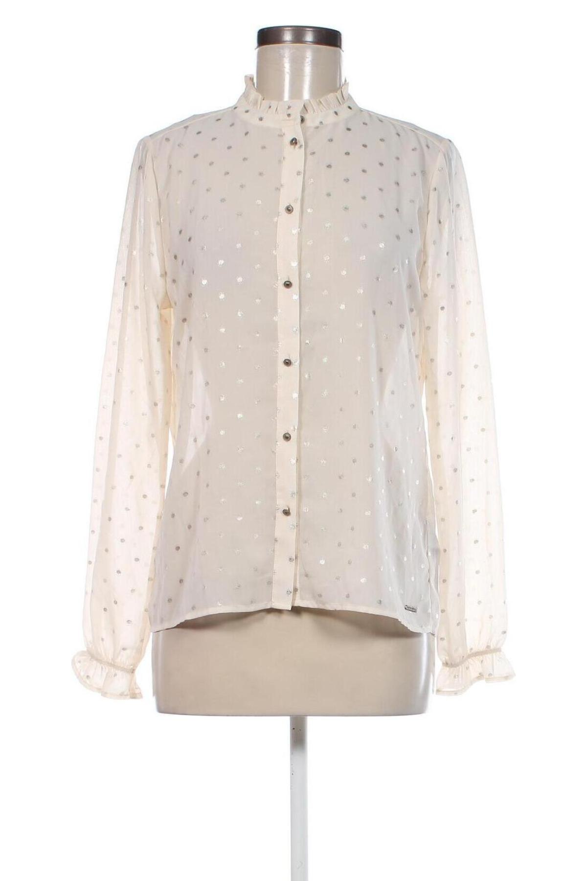 Γυναικείο πουκάμισο, Μέγεθος S, Χρώμα Εκρού, Τιμή 3,09 €