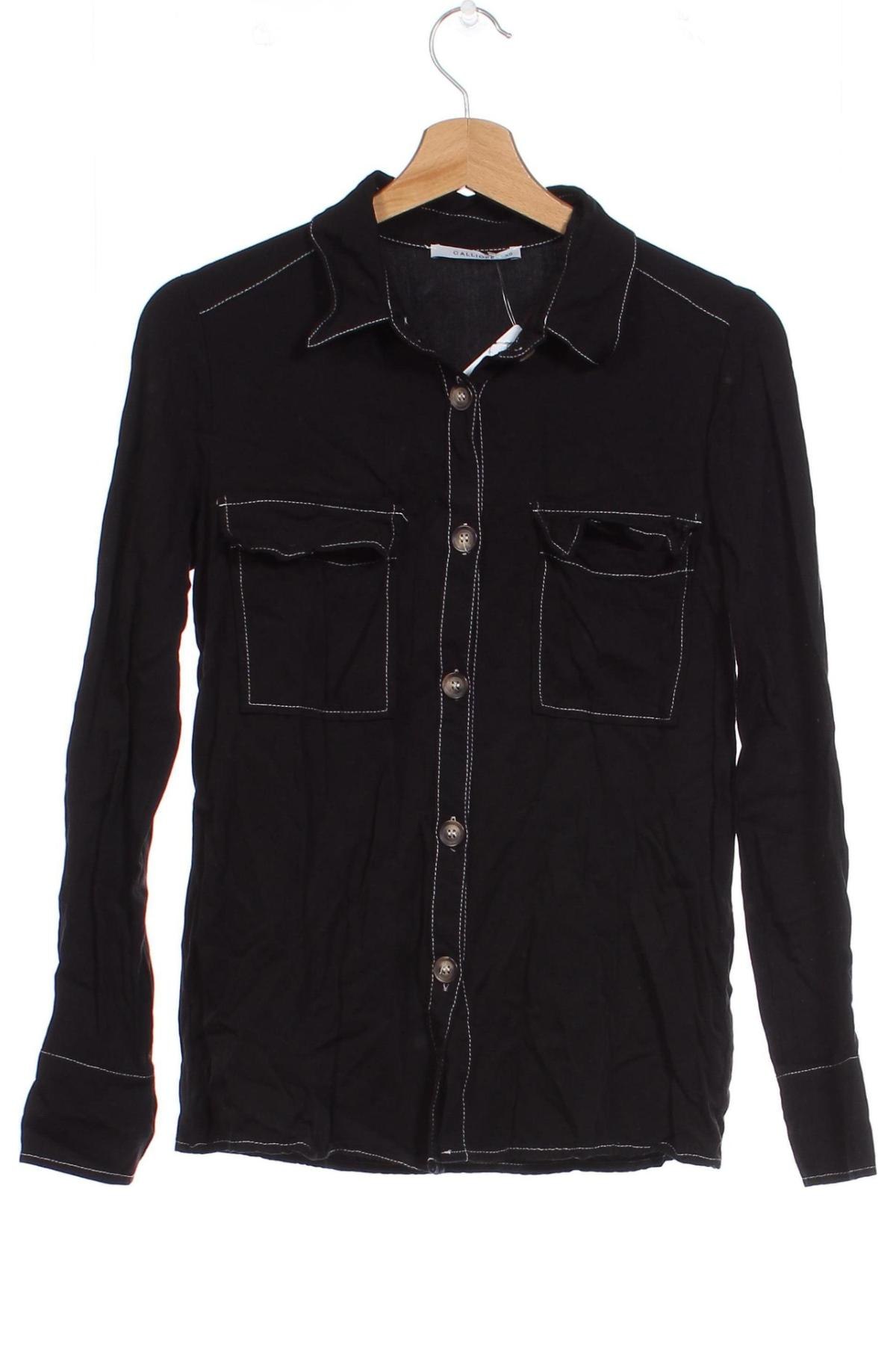 Γυναικείο πουκάμισο Calliope, Μέγεθος XS, Χρώμα Μαύρο, Τιμή 6,09 €