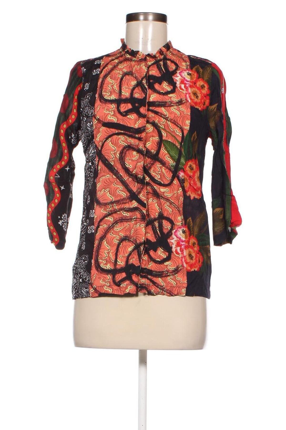 Γυναικείο πουκάμισο Desigual, Μέγεθος M, Χρώμα Πολύχρωμο, Τιμή 13,50 €