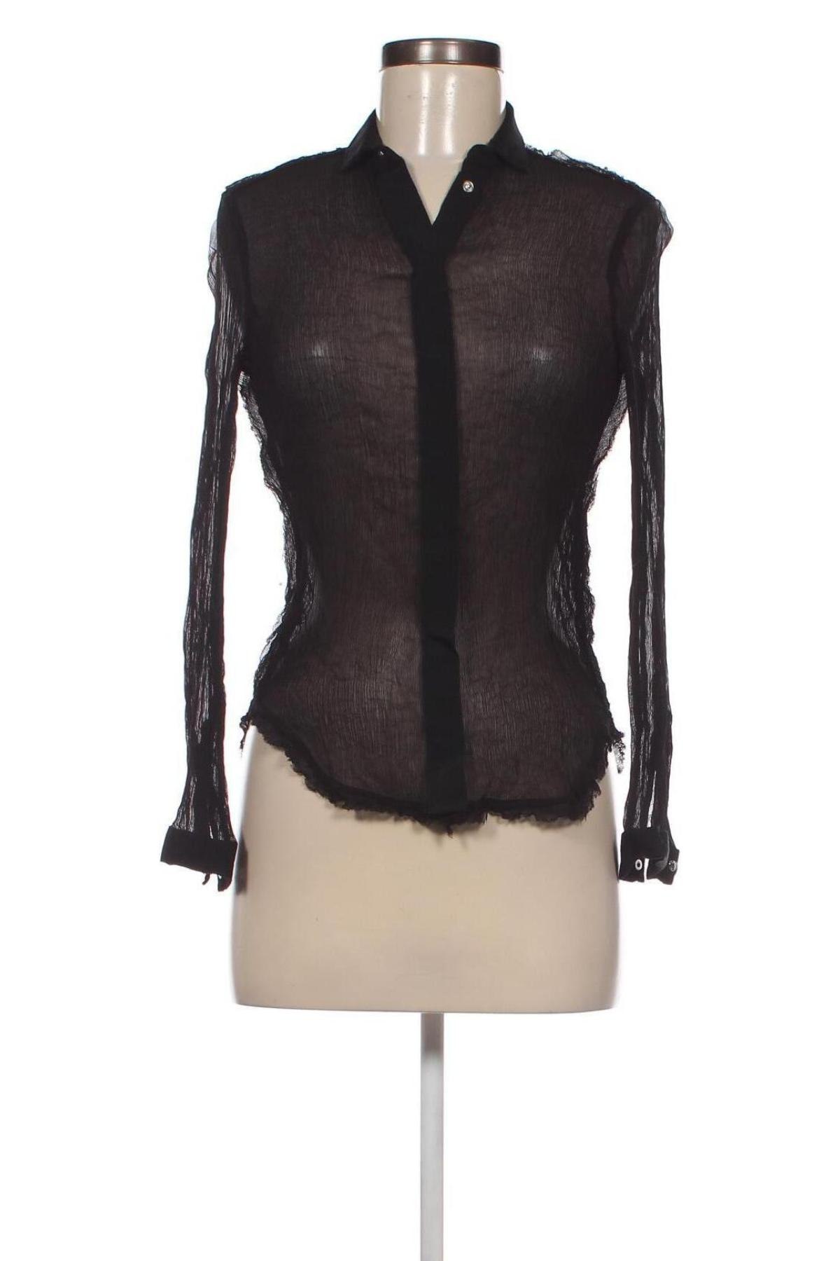 Γυναικείο πουκάμισο Diesel, Μέγεθος XS, Χρώμα Μαύρο, Τιμή 56,14 €
