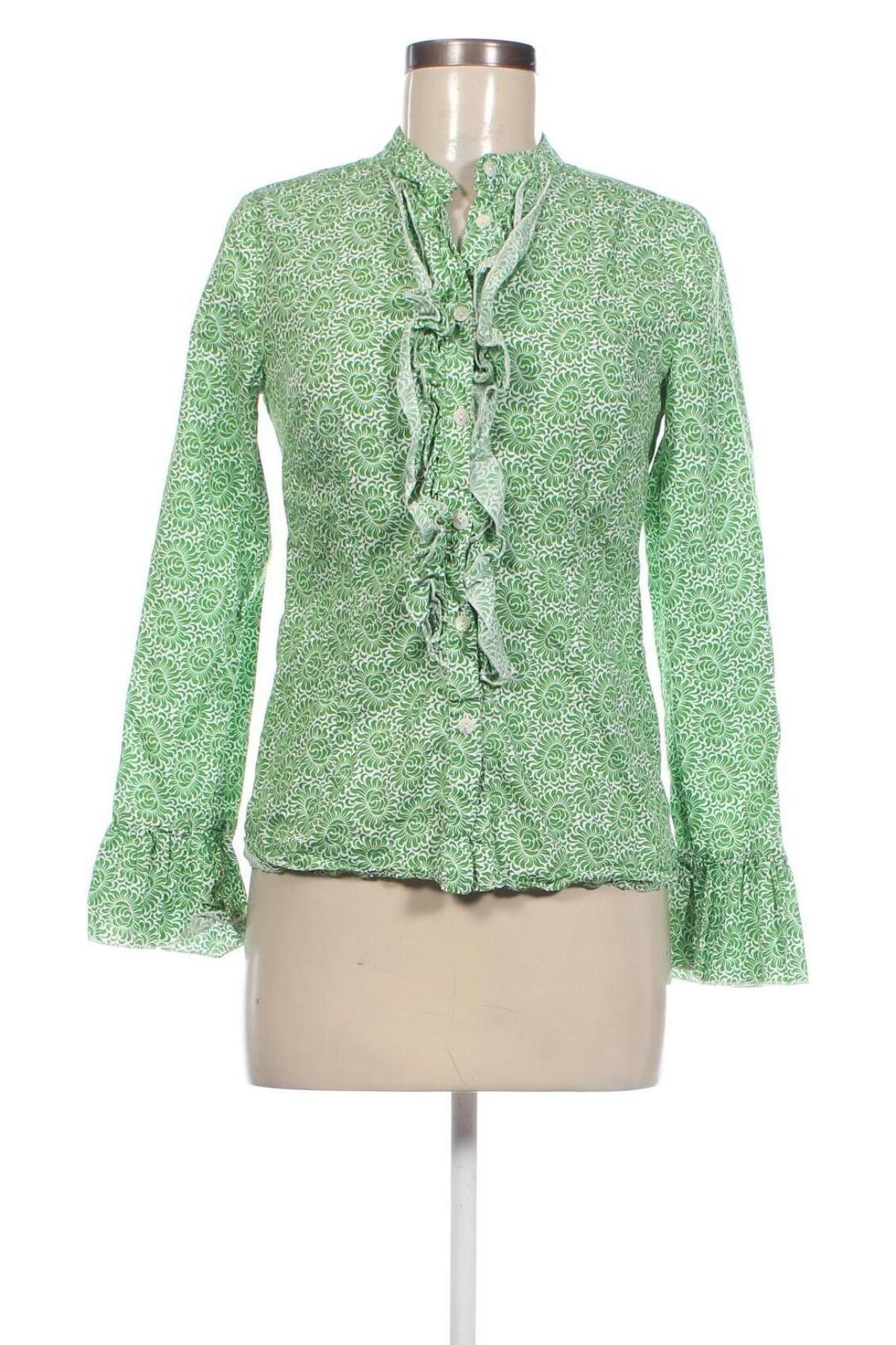 Γυναικείο πουκάμισο Elizabeth, Μέγεθος S, Χρώμα Πράσινο, Τιμή 7,56 €