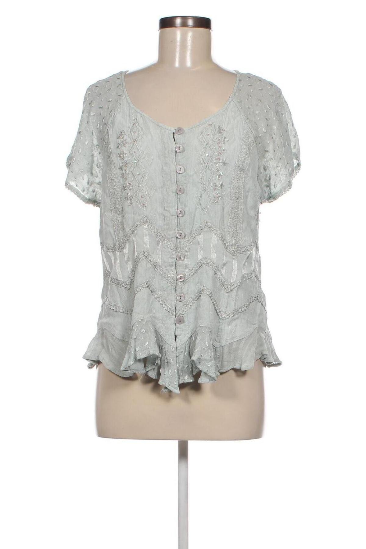 Γυναικείο πουκάμισο Elora, Μέγεθος L, Χρώμα Μπλέ, Τιμή 6,22 €