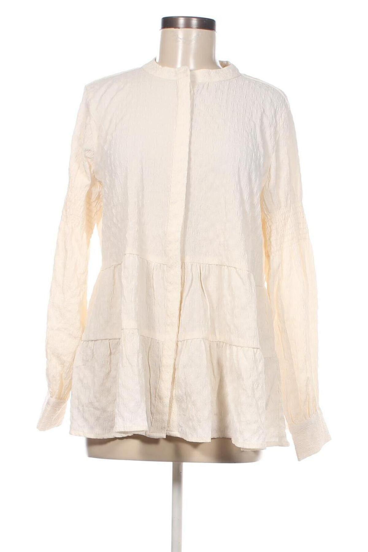 Γυναικείο πουκάμισο Fransa, Μέγεθος L, Χρώμα Εκρού, Τιμή 13,10 €