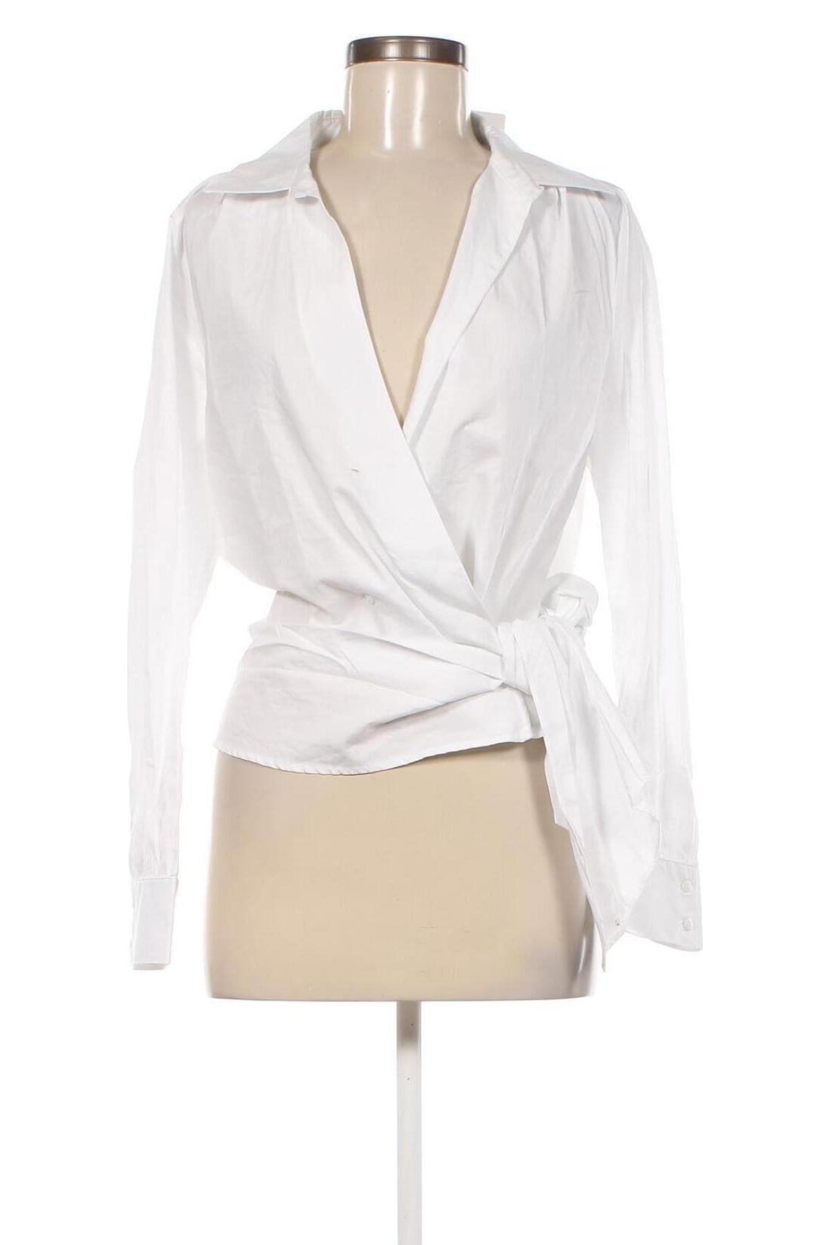 Γυναικείο πουκάμισο Guido Maria Kretschmer for About You, Μέγεθος M, Χρώμα Λευκό, Τιμή 19,85 €