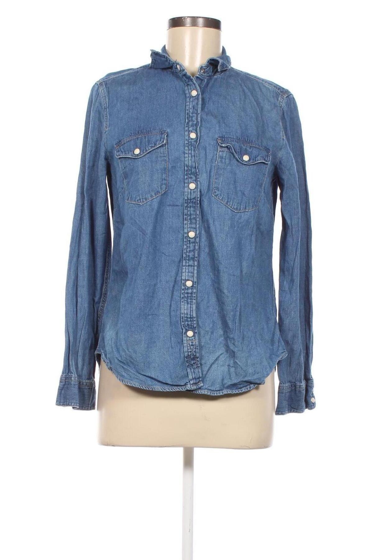 Γυναικείο πουκάμισο H&M L.O.G.G., Μέγεθος M, Χρώμα Μπλέ, Τιμή 3,09 €