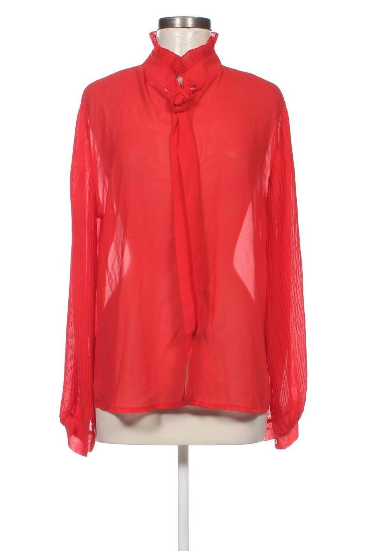 Γυναικείο πουκάμισο Made In Italy, Μέγεθος M, Χρώμα Κόκκινο, Τιμή 13,91 €