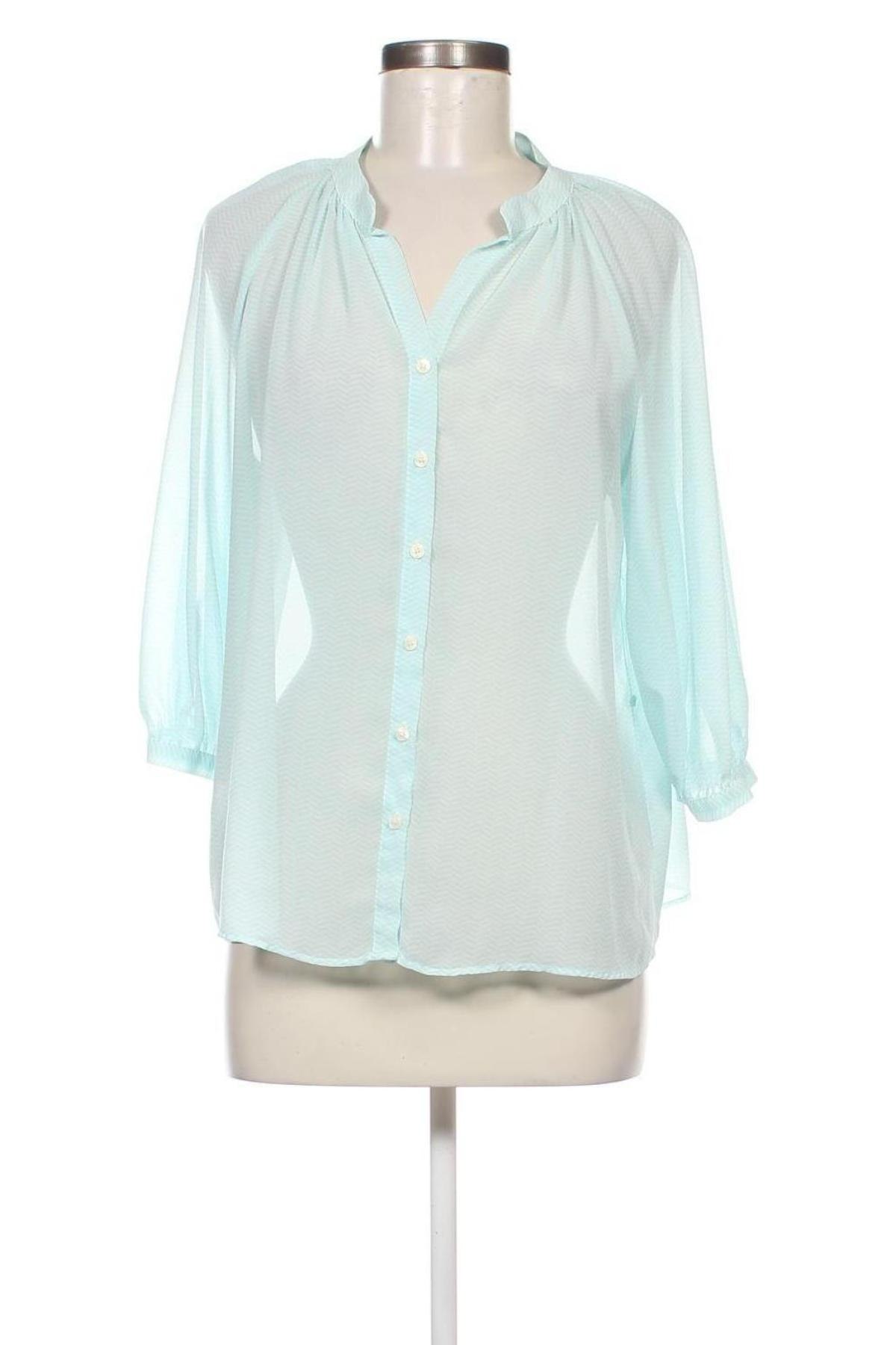Γυναικείο πουκάμισο Mango, Μέγεθος S, Χρώμα Μπλέ, Τιμή 6,63 €