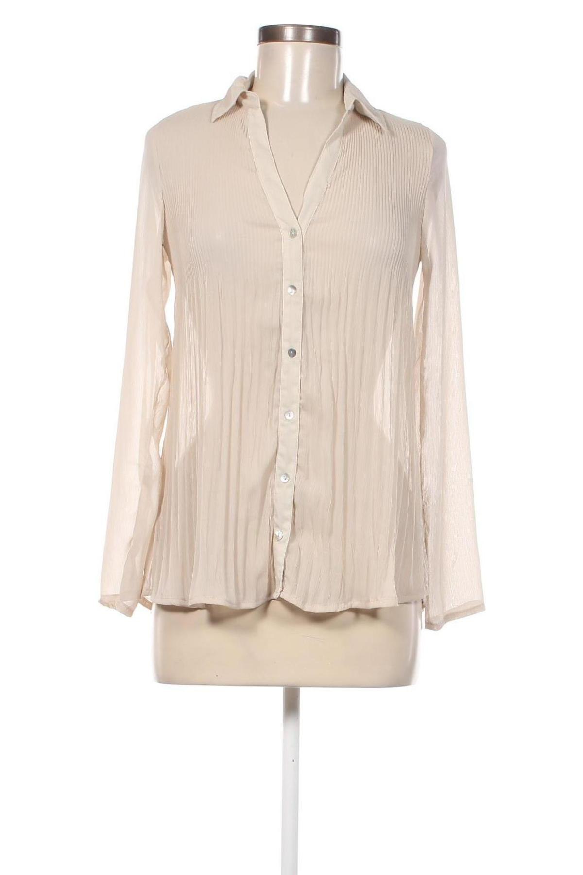 Γυναικείο πουκάμισο Motivi, Μέγεθος M, Χρώμα  Μπέζ, Τιμή 12,52 €