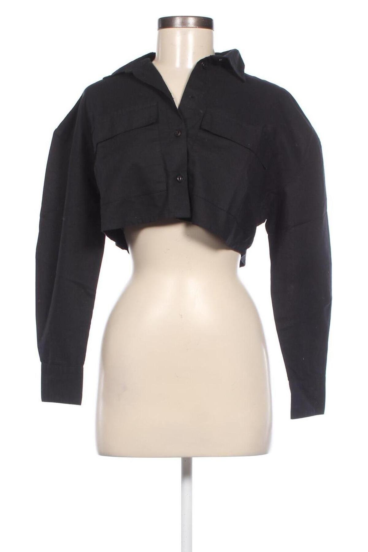 Γυναικείο πουκάμισο Nasty Gal, Μέγεθος XS, Χρώμα Μαύρο, Τιμή 8,73 €