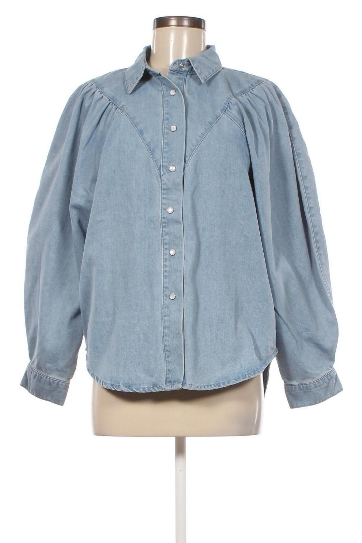 Γυναικείο πουκάμισο ONLY, Μέγεθος M, Χρώμα Μπλέ, Τιμή 9,48 €