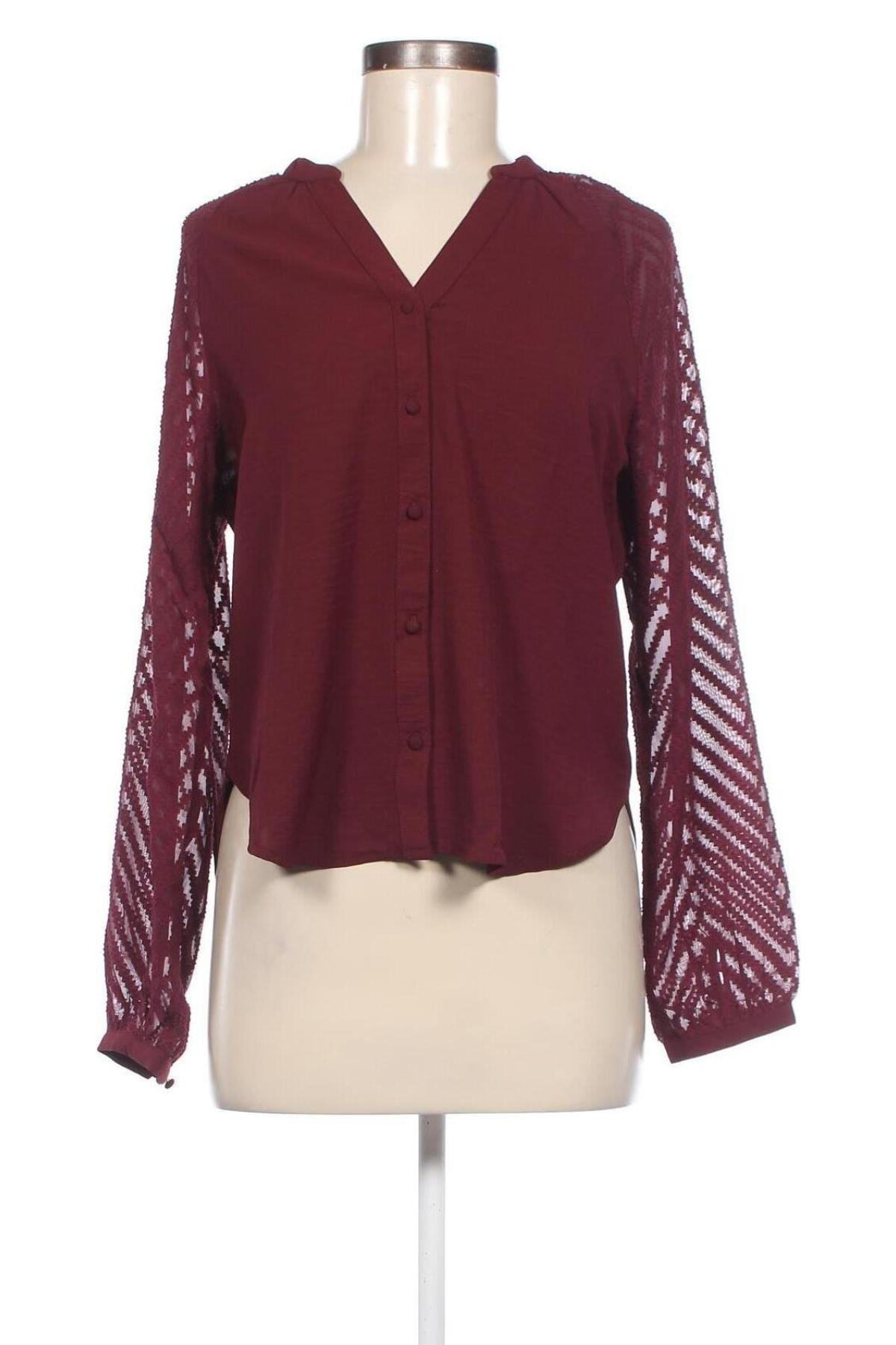 Γυναικείο πουκάμισο ONLY, Μέγεθος S, Χρώμα Κόκκινο, Τιμή 5,22 €