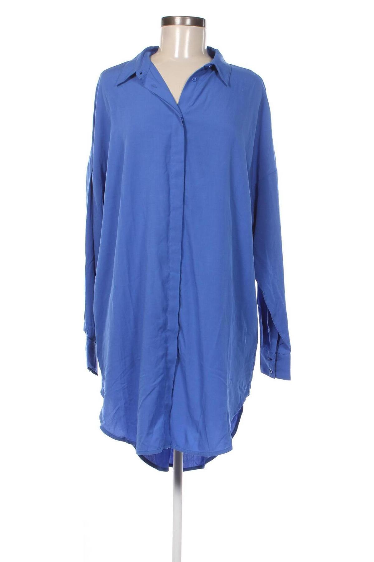 Γυναικείο πουκάμισο Soft Rebels, Μέγεθος M, Χρώμα Μπλέ, Τιμή 14,47 €