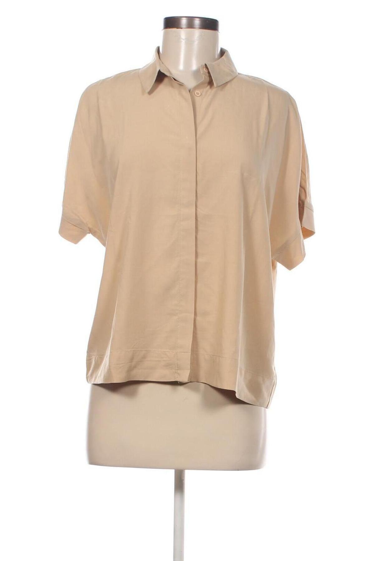 Γυναικείο πουκάμισο Soft Rebels, Μέγεθος S, Χρώμα  Μπέζ, Τιμή 22,27 €