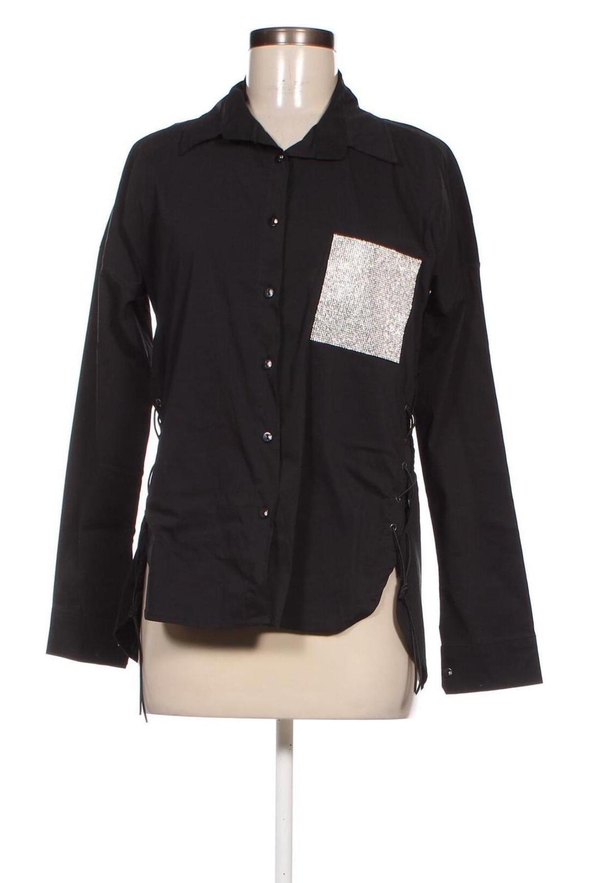 Γυναικείο πουκάμισο Sogo, Μέγεθος S, Χρώμα Μαύρο, Τιμή 7,58 €