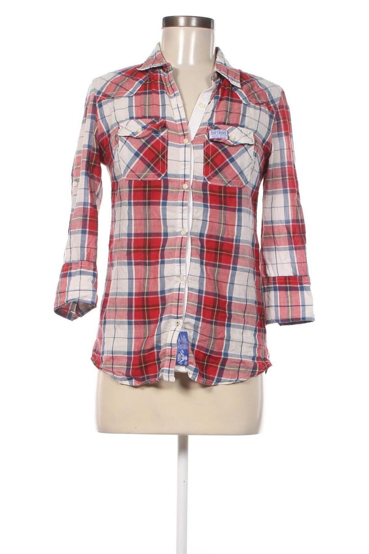Γυναικείο πουκάμισο Superdry, Μέγεθος S, Χρώμα Πολύχρωμο, Τιμή 9,65 €