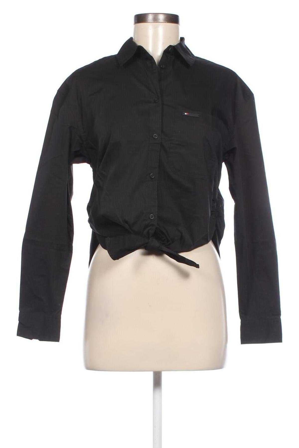 Γυναικείο πουκάμισο Tommy Hilfiger, Μέγεθος XS, Χρώμα Μαύρο, Τιμή 37,35 €