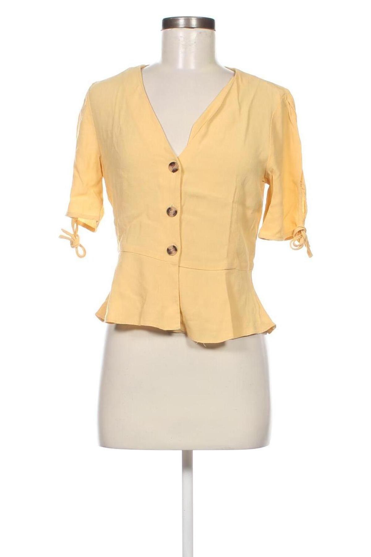 Дамска риза Topshop, Размер M, Цвят Жълт, Цена 33,93 лв.