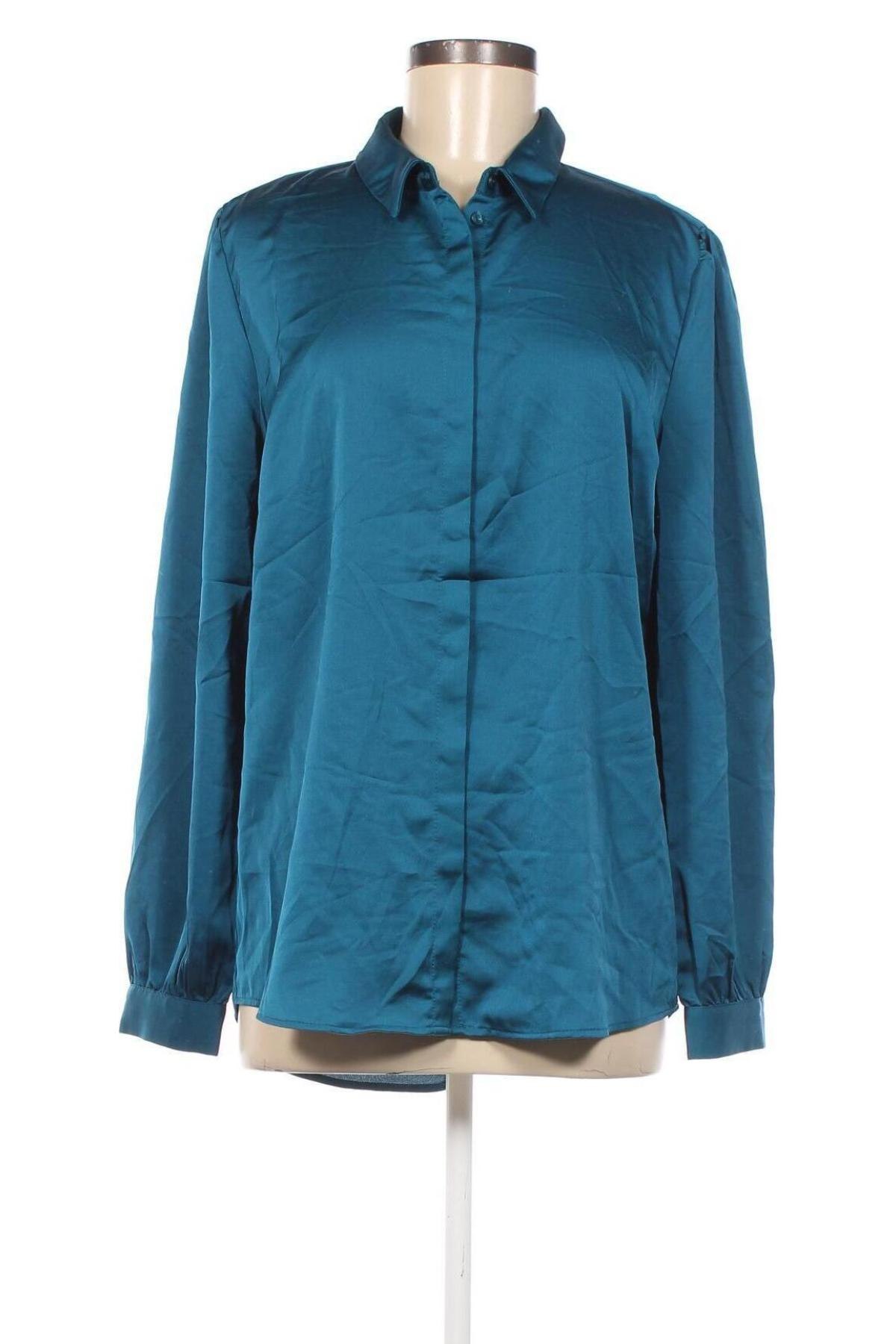 Γυναικείο πουκάμισο VILA, Μέγεθος L, Χρώμα Μπλέ, Τιμή 4,95 €