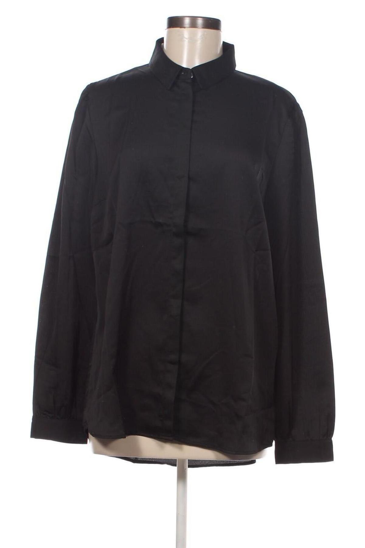 Γυναικείο πουκάμισο VILA, Μέγεθος XL, Χρώμα Μαύρο, Τιμή 9,48 €