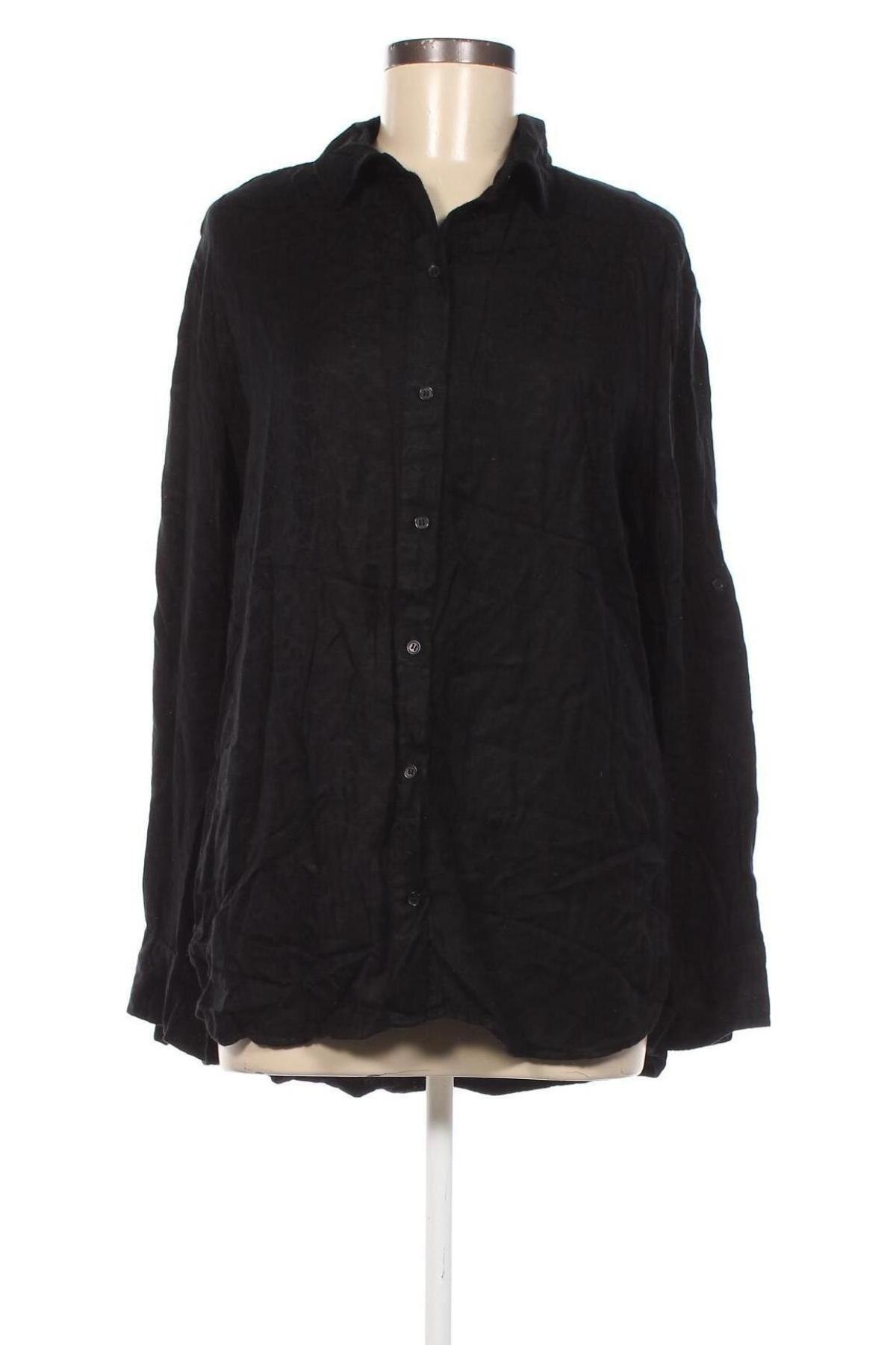 Γυναικείο πουκάμισο WE, Μέγεθος L, Χρώμα Μαύρο, Τιμή 6,18 €