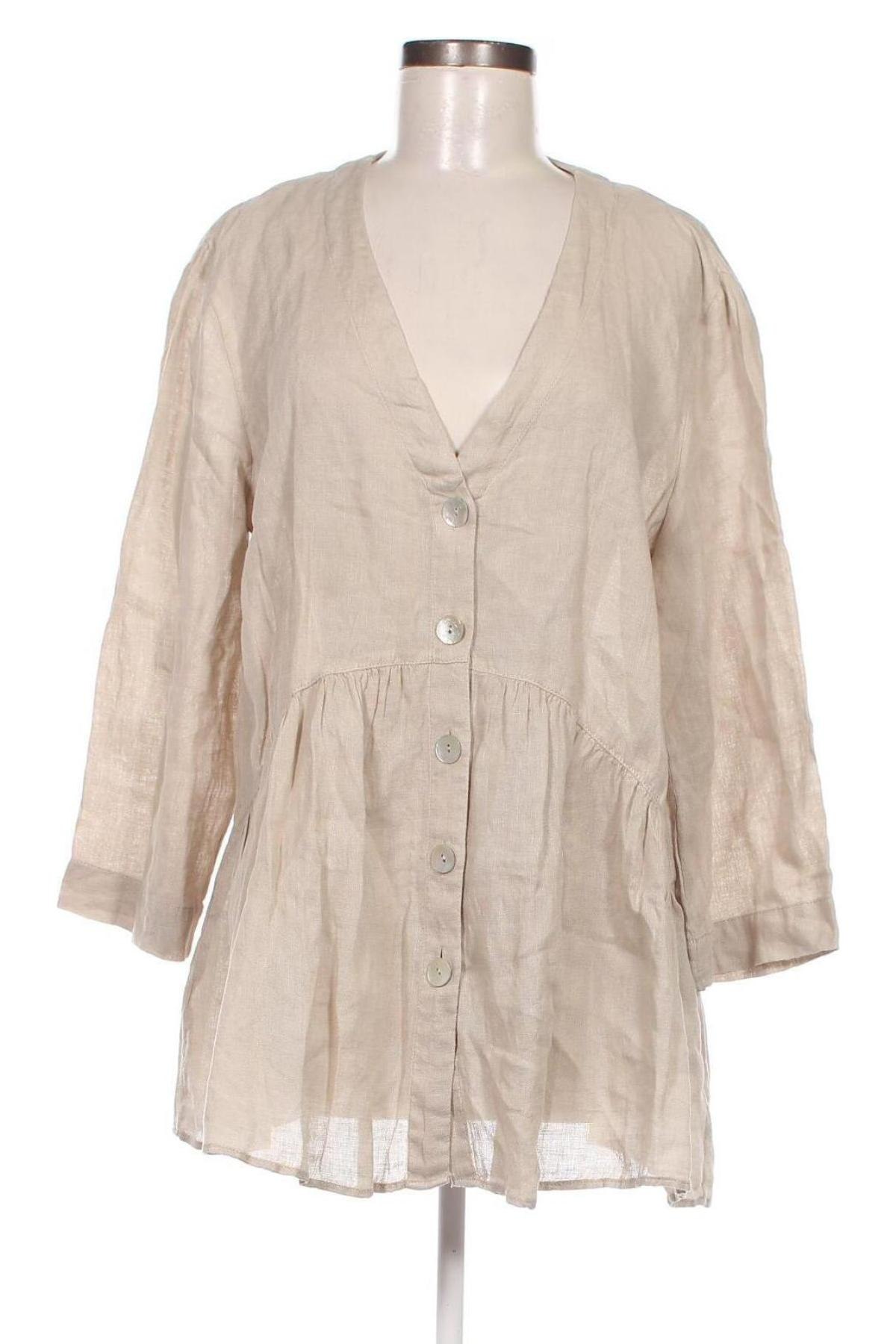 Dámska košeľa  Zara, Veľkosť XL, Farba Sivá, Cena  13,82 €