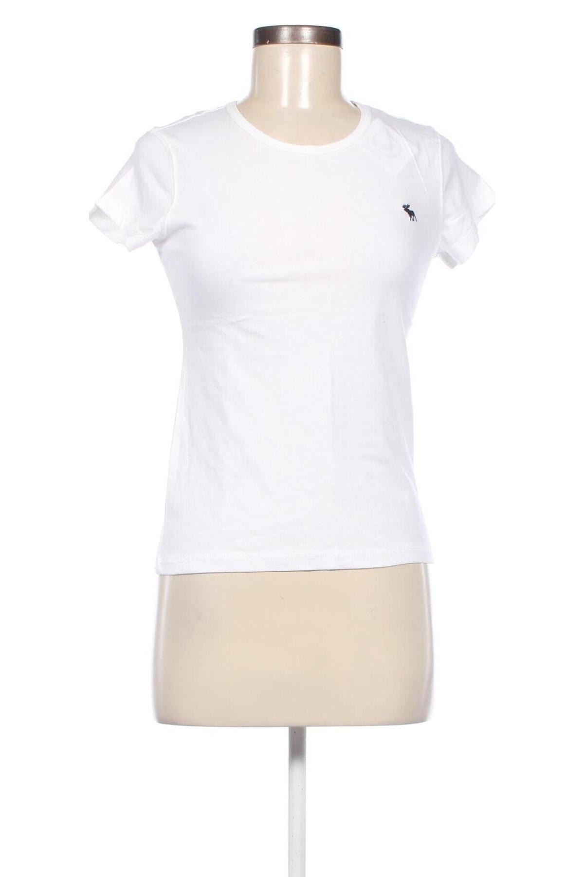 Damski T-shirt Abercrombie & Fitch, Rozmiar XS, Kolor Biały, Cena 165,26 zł