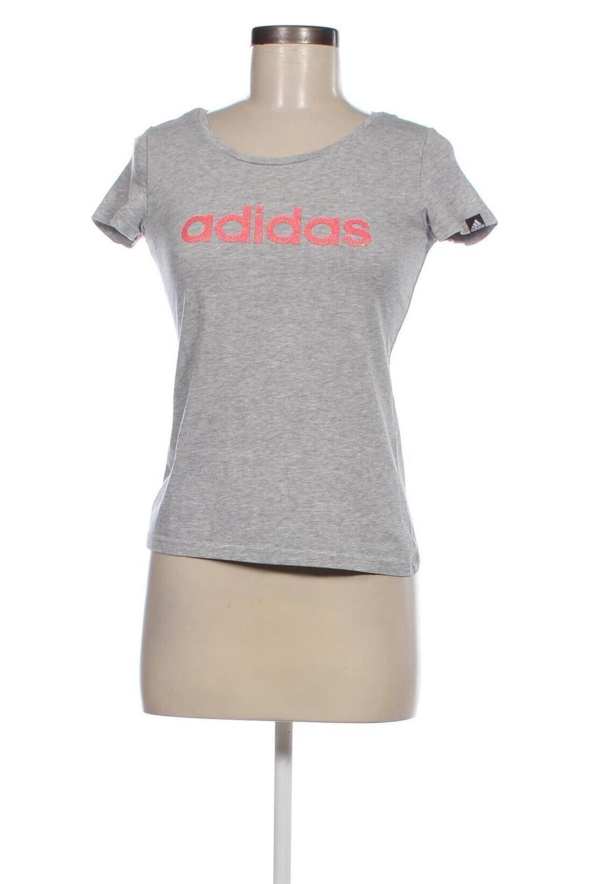 Damski T-shirt Adidas, Rozmiar XS, Kolor Szary, Cena 165,26 zł