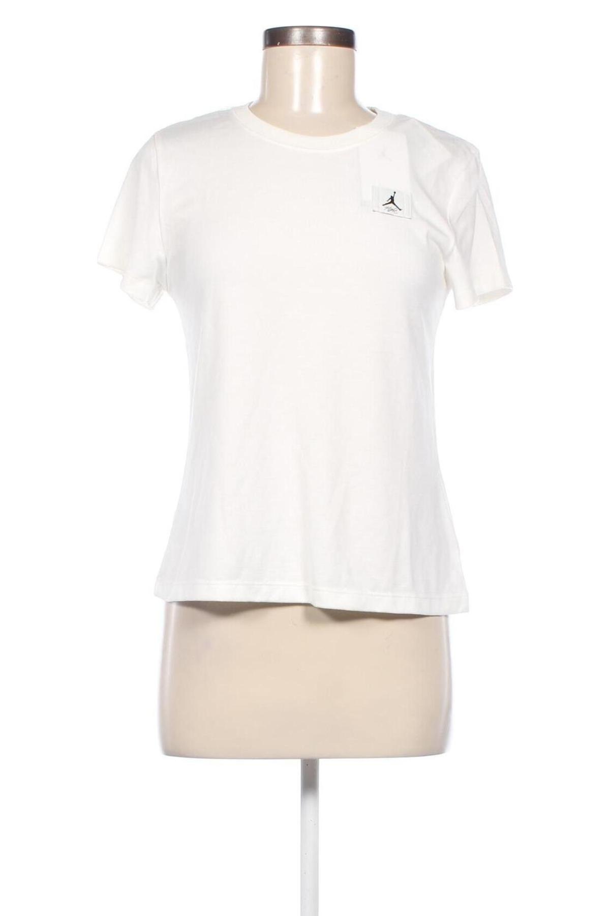 Γυναικείο t-shirt Air Jordan Nike, Μέγεθος M, Χρώμα Λευκό, Τιμή 37,11 €