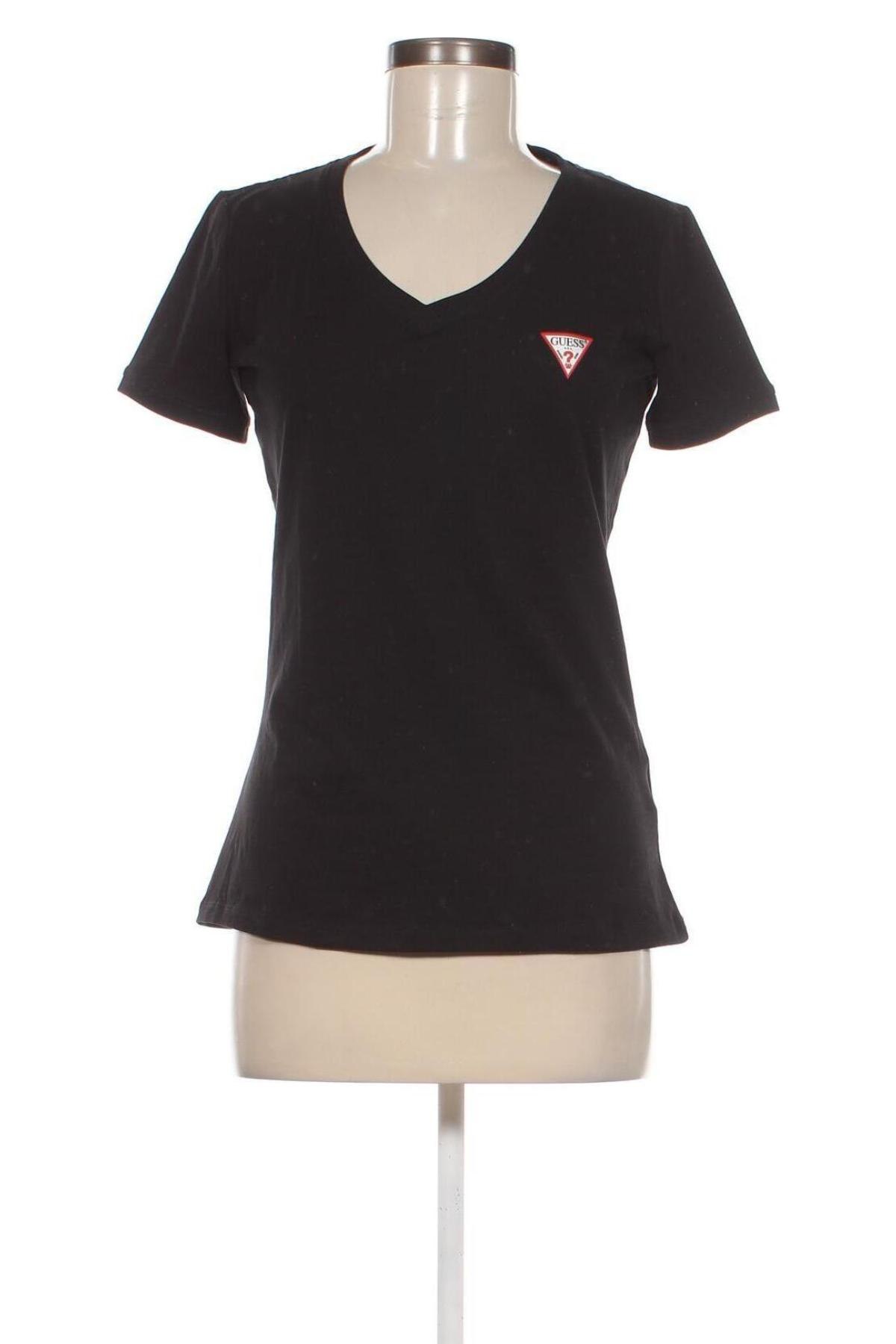 Damen T-Shirt Guess, Größe L, Farbe Schwarz, Preis 29,69 €