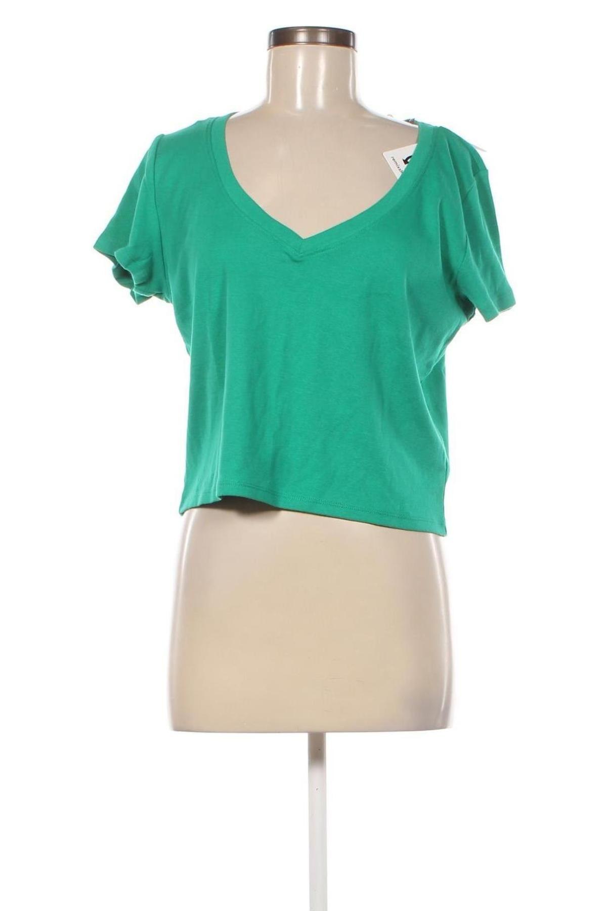 Damen T-Shirt Hollister, Größe L, Farbe Grün, Preis € 8,35