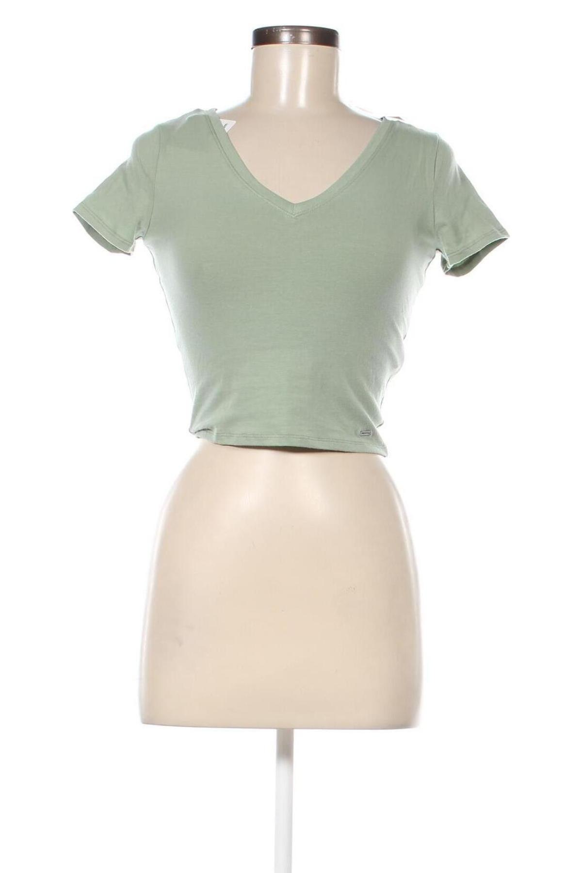 Дамска тениска Hollister, Размер S, Цвят Зелен, Цена 28,08 лв.