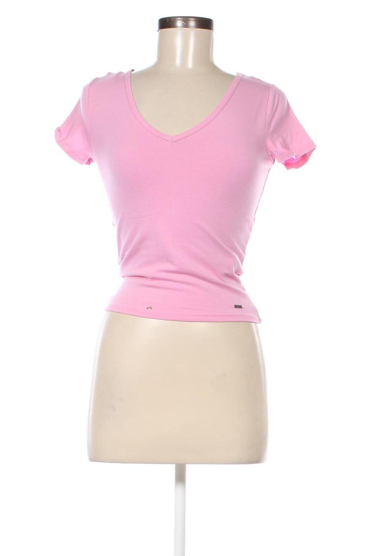 Дамска тениска Hollister, Размер S, Цвят Розов, Цена 36,00 лв.