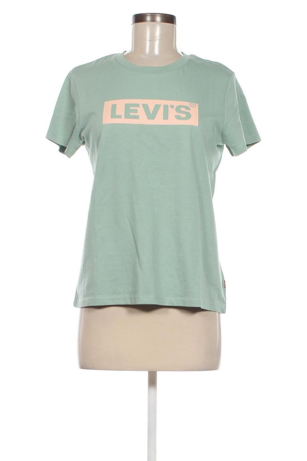 Дамска тениска Levi's, Размер M, Цвят Зелен, Цена 62,00 лв.