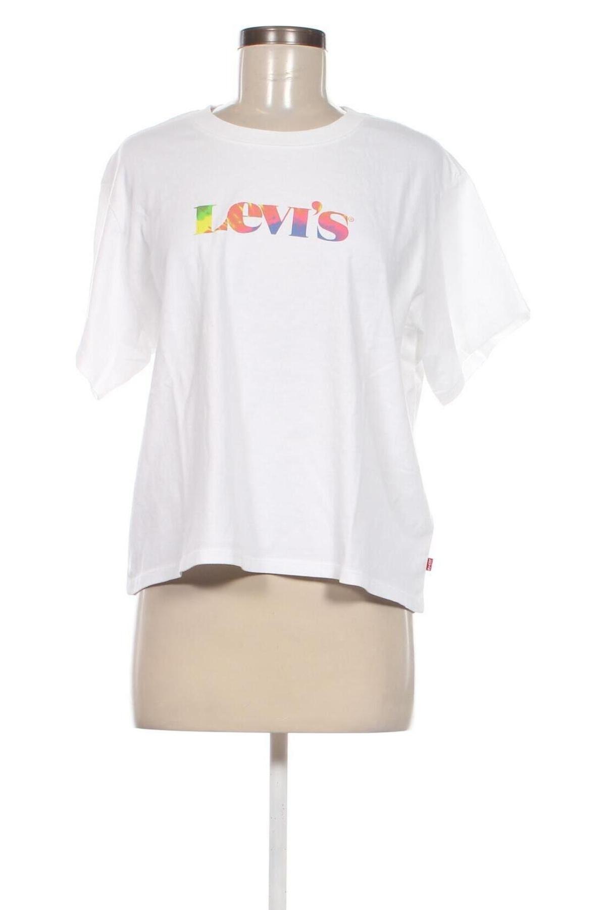 Γυναικείο t-shirt Levi's, Μέγεθος M, Χρώμα Λευκό, Τιμή 25,57 €