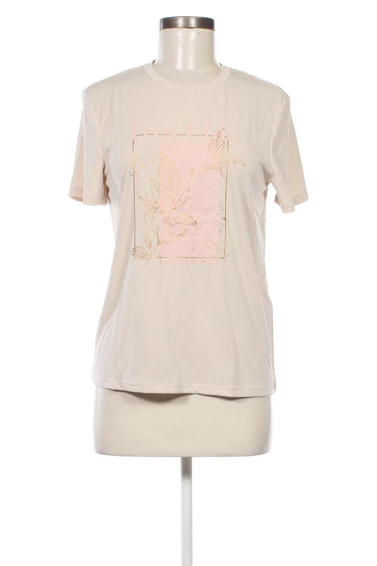 Γυναικείο t-shirt ONLY, Μέγεθος S, Χρώμα  Μπέζ, Τιμή 15,98 €