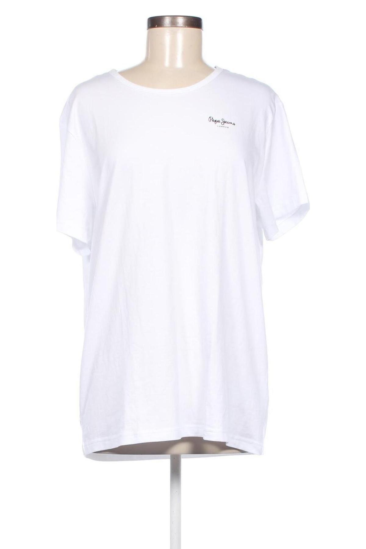 Γυναικείο t-shirt Pepe Jeans, Μέγεθος XL, Χρώμα Λευκό, Τιμή 31,96 €