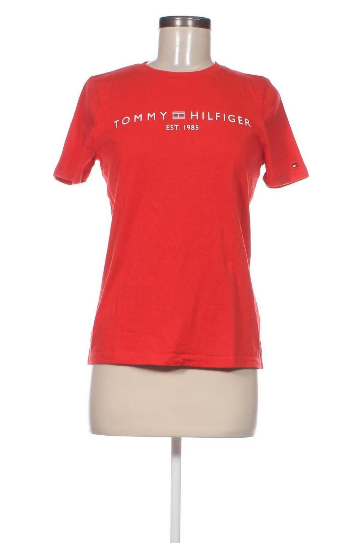 Γυναικείο t-shirt Tommy Hilfiger, Μέγεθος M, Χρώμα Κόκκινο, Τιμή 35,72 €