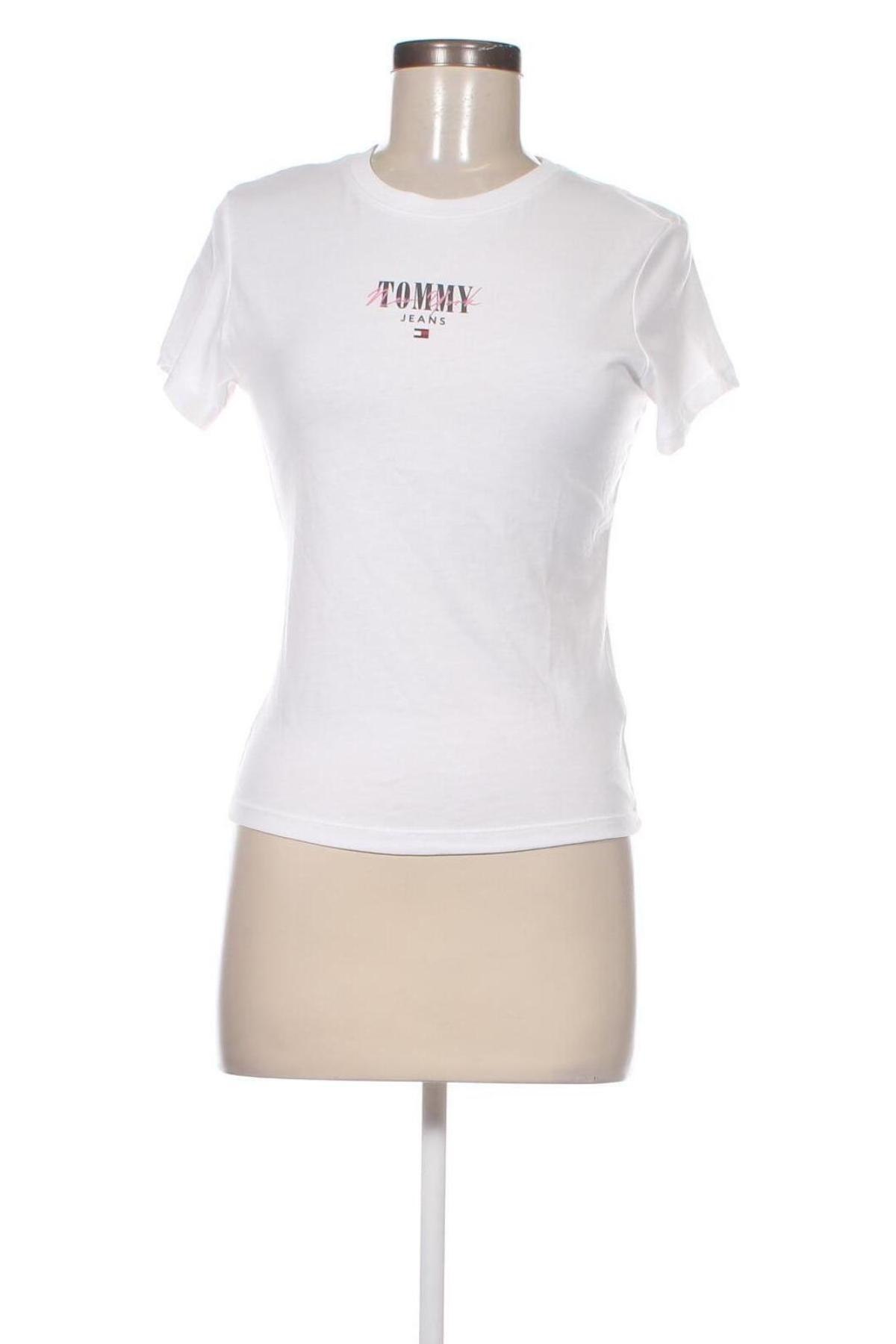 Tricou de femei Tommy Jeans, Mărime S, Culoare Alb, Preț 253,29 Lei