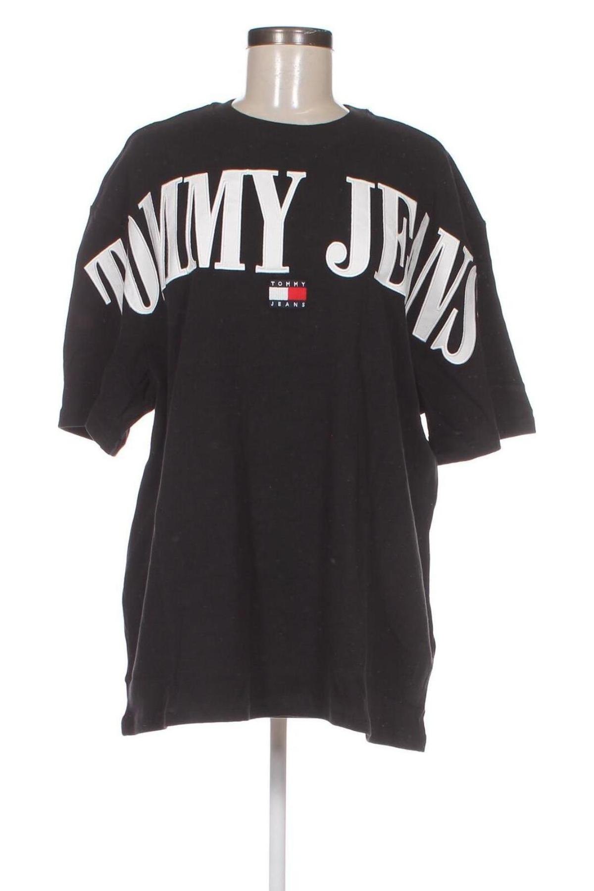 Γυναικείο t-shirt Tommy Jeans, Μέγεθος M, Χρώμα Μαύρο, Τιμή 39,69 €