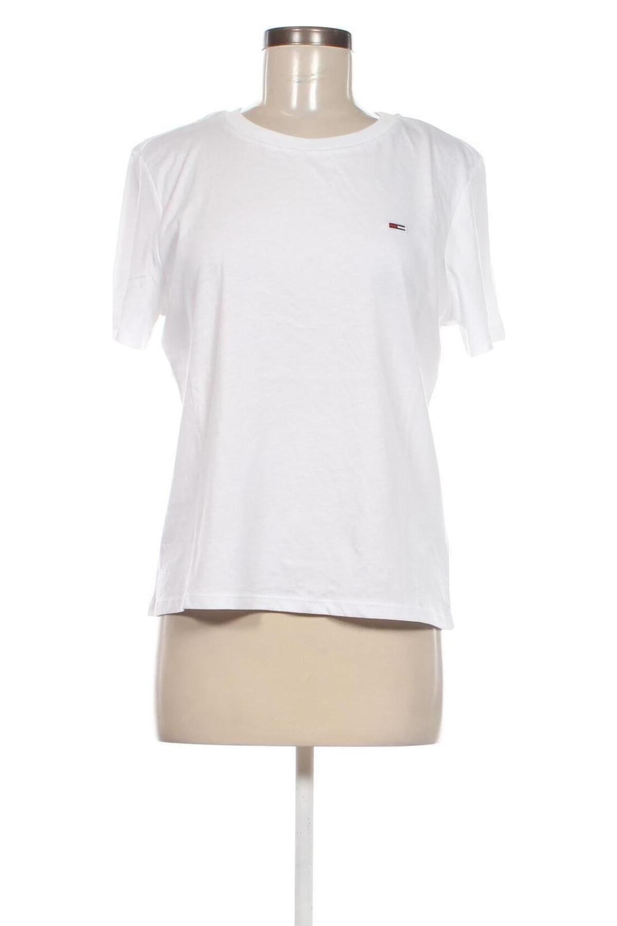 Γυναικείο t-shirt Tommy Jeans, Μέγεθος M, Χρώμα Λευκό, Τιμή 33,74 €