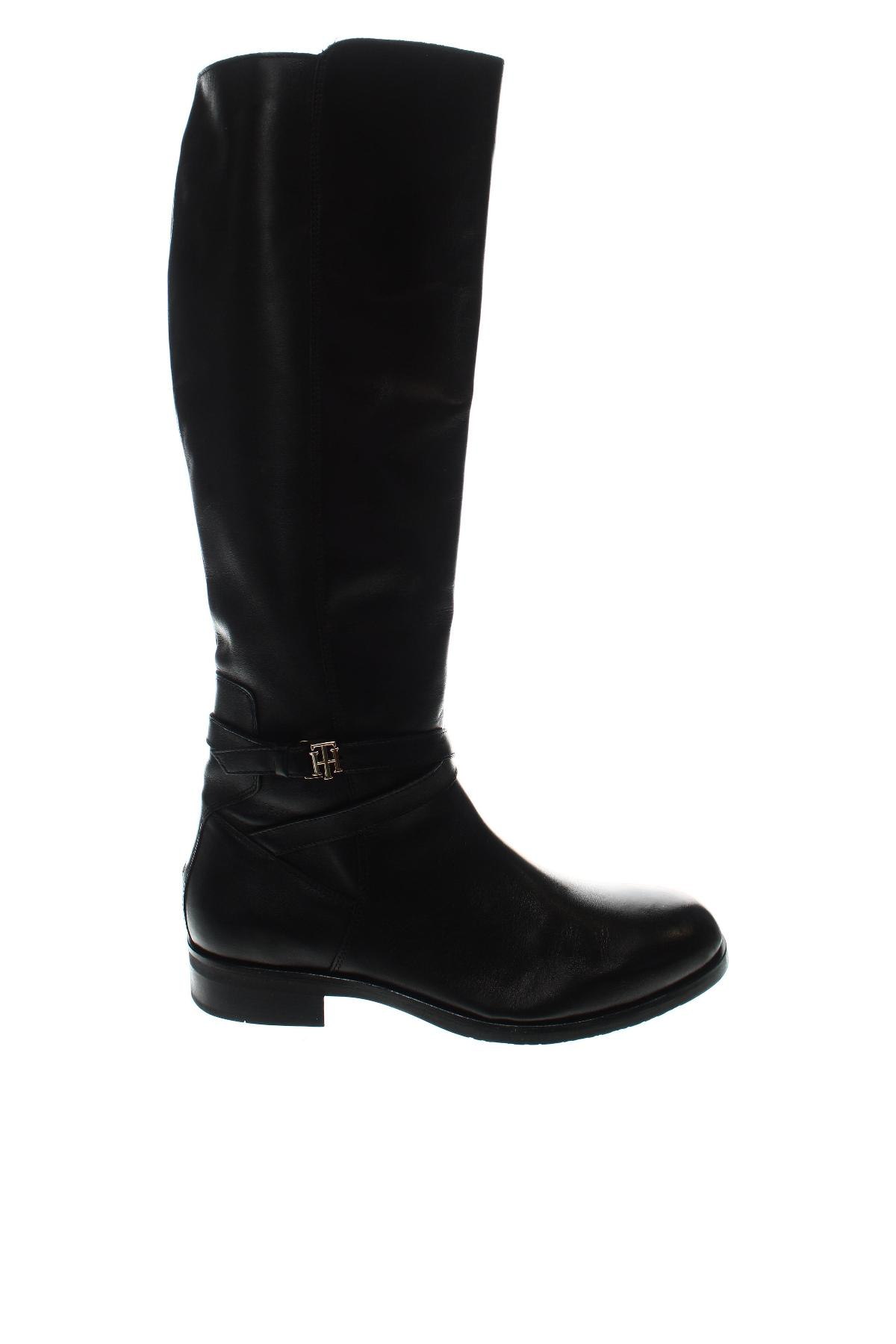 Γυναικείες μπότες Tommy Hilfiger, Μέγεθος 40, Χρώμα Μαύρο, Τιμή 130,52 €