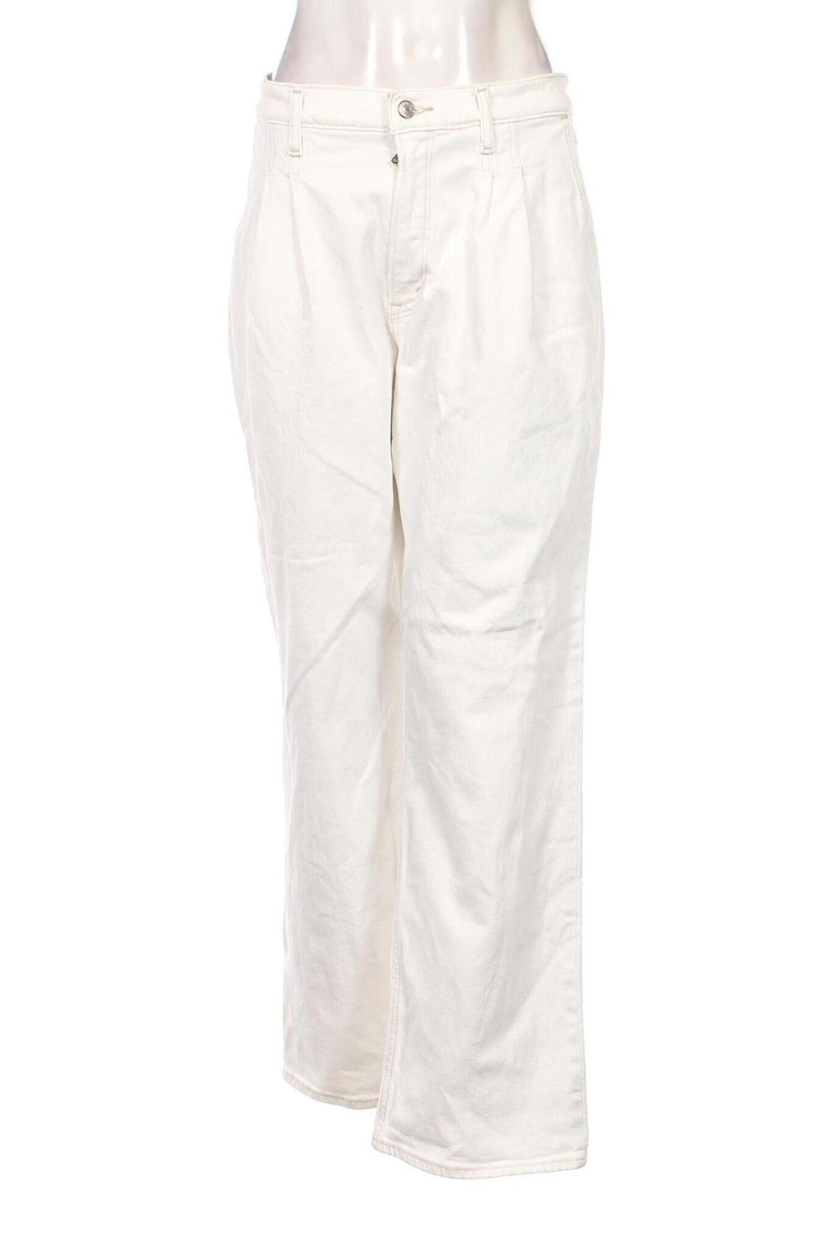 Дамски дънки Abercrombie & Fitch, Размер XL, Цвят Бял, Цена 36,00 лв.