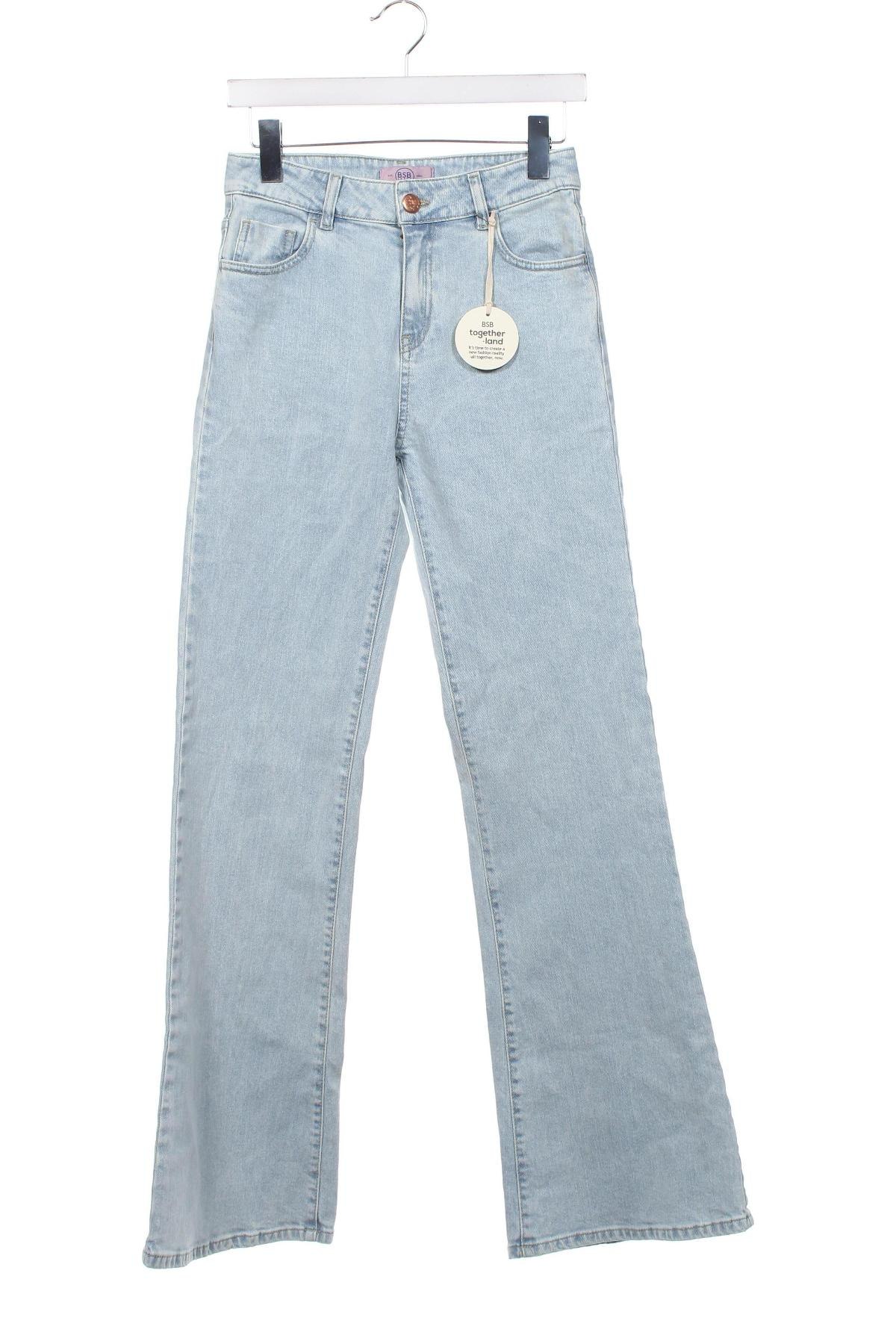 Дамски дънки BSB Jeans, Размер S, Цвят Син, Цена 41,00 лв.