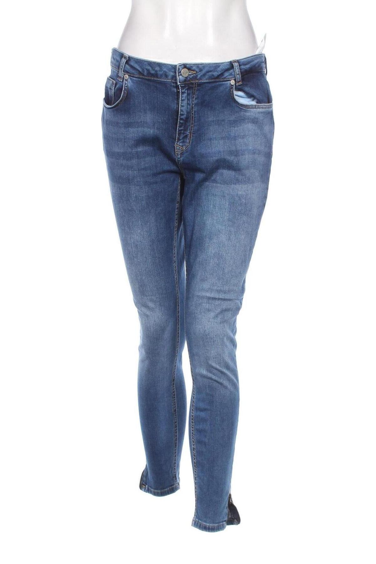 Blugi de femei Denim Hunter, Mărime M, Culoare Albastru, Preț 98,68 Lei